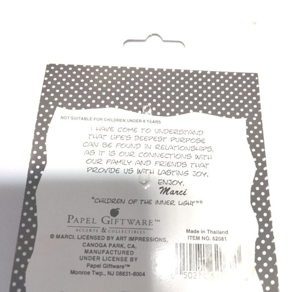 Papel Giftware Children Of The Inner Light Nurse Pin Brooch Signed Marci Girl - Picture 3 of 5